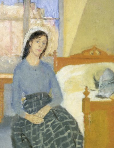 De kunstenaar in haar kamer in Parijs door Gwen John